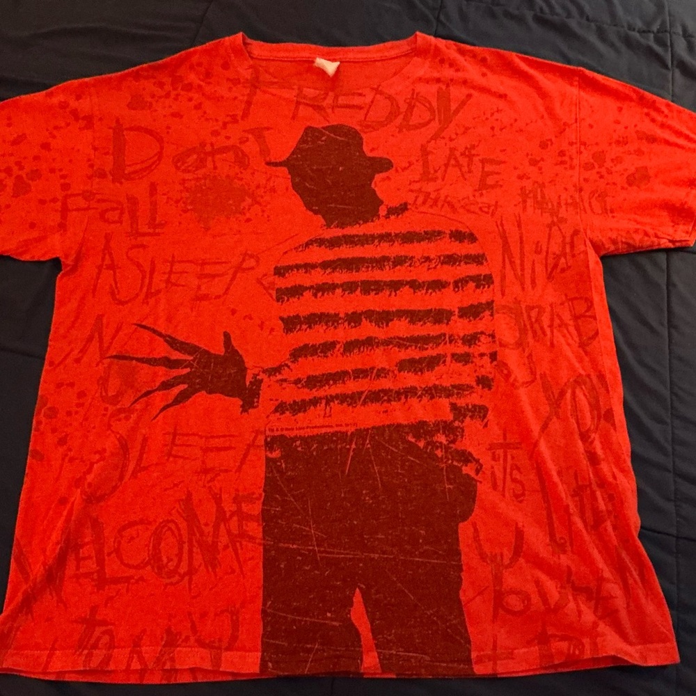 🚫 SOLD 🚫 Nightmare On Elm Street Huge FREDDY KRUEGER Horror T-Shirt